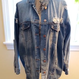 Distressed Jean jacket